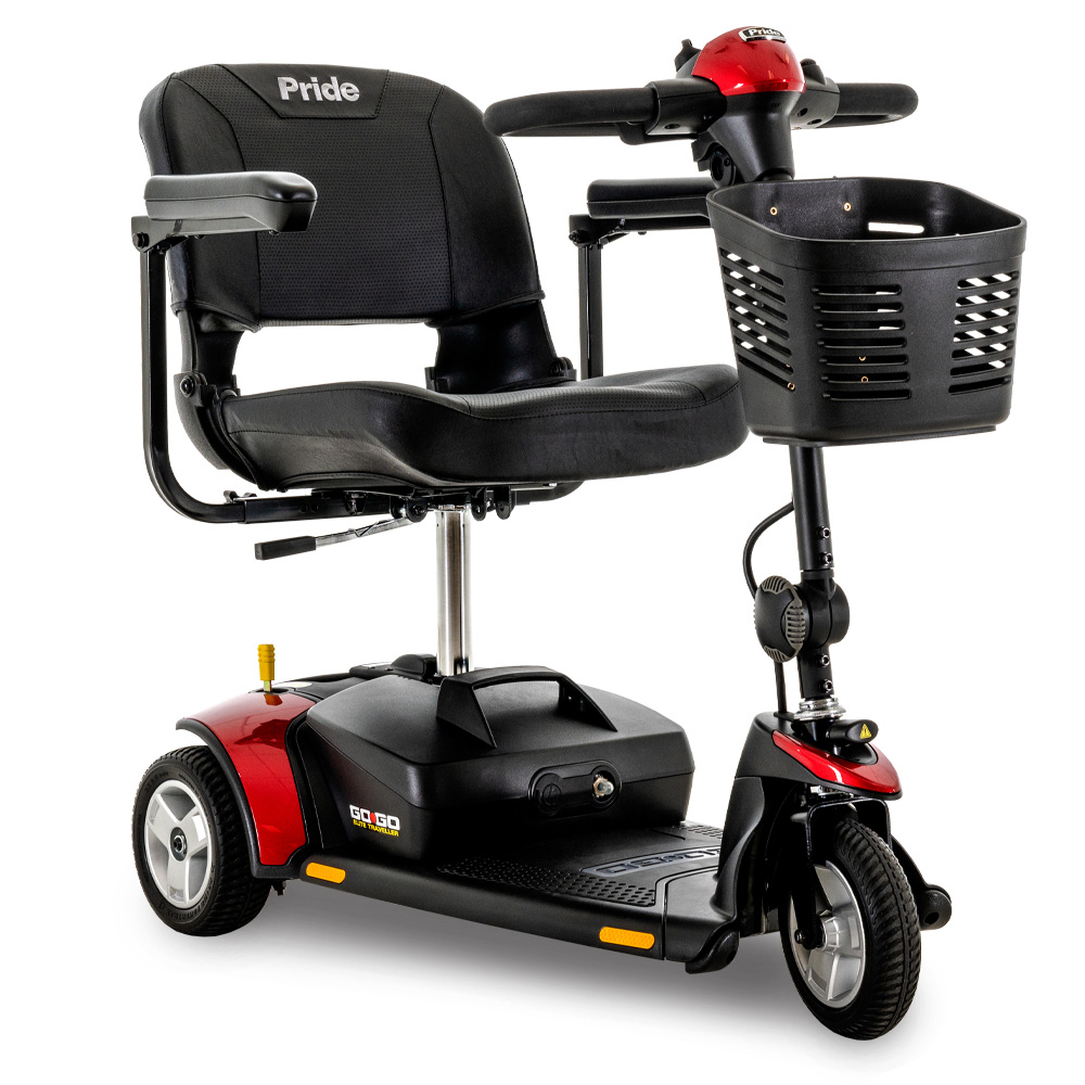 Pride Go-Go elite travel senior 3 wheeled scooter